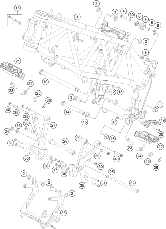 CADRE POUR RX 450F REPLICA 2023