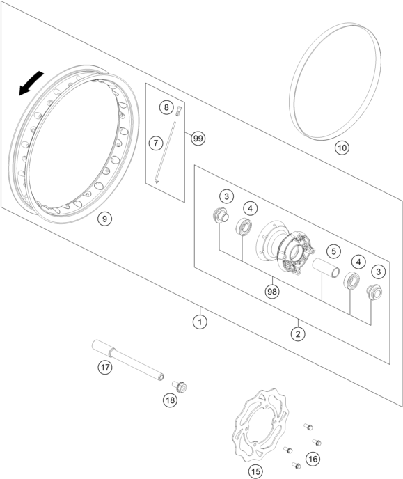 ROUE AVANT POUR MC E 3 2023