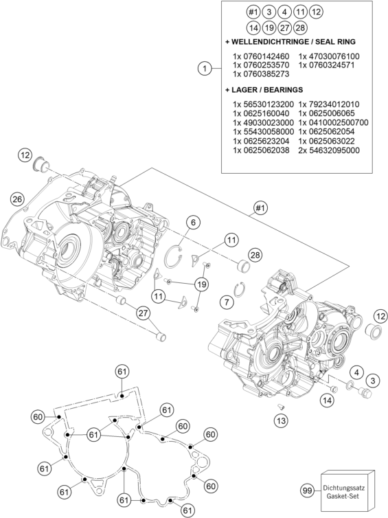 CARTER MOTEUR POUR EC 250 2024 EU