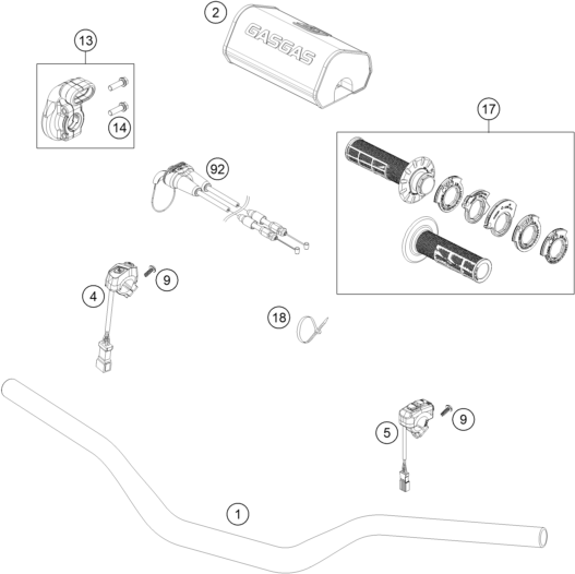 GUIDON ARMATURES POUR MC 450F PRADO EDITION 2025