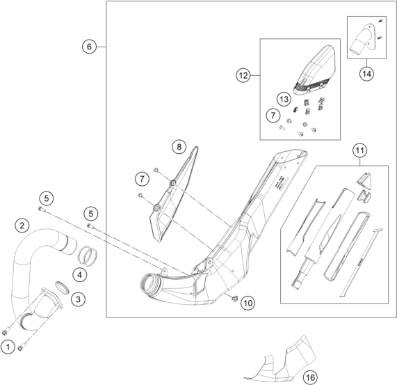 SYSTEME DECHAPPEMENT POUR TXT RACING 250 2024