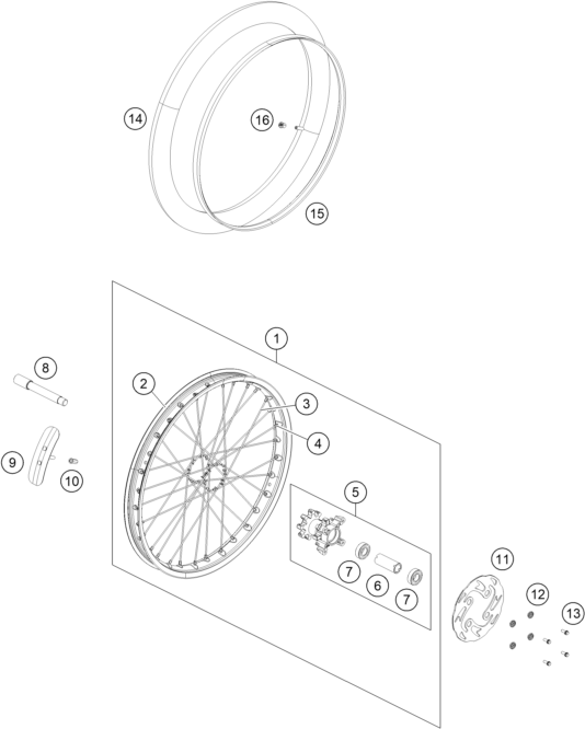 ROUE AVANT POUR TXT GP 250 2025 EU