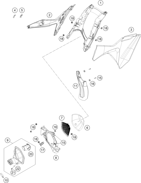 FILTRE A AIR POUR MC 250F 2025