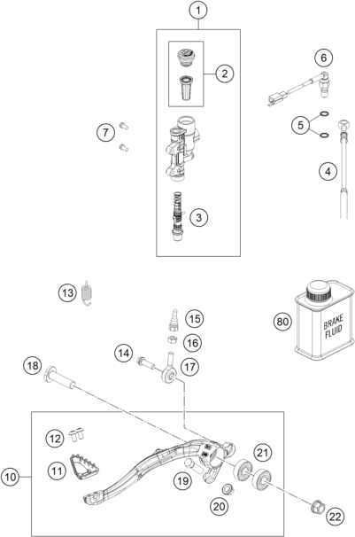 SYSTEME DE FREIN ARRIERE POUR EC 125 2025 EU