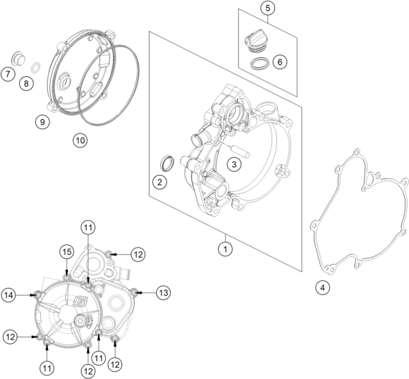 COUVERCLE DEMBRAYAGE POUR MC 50 2024