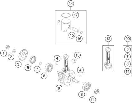 VILEBREQUIN PISTON POUR MC 50 2024