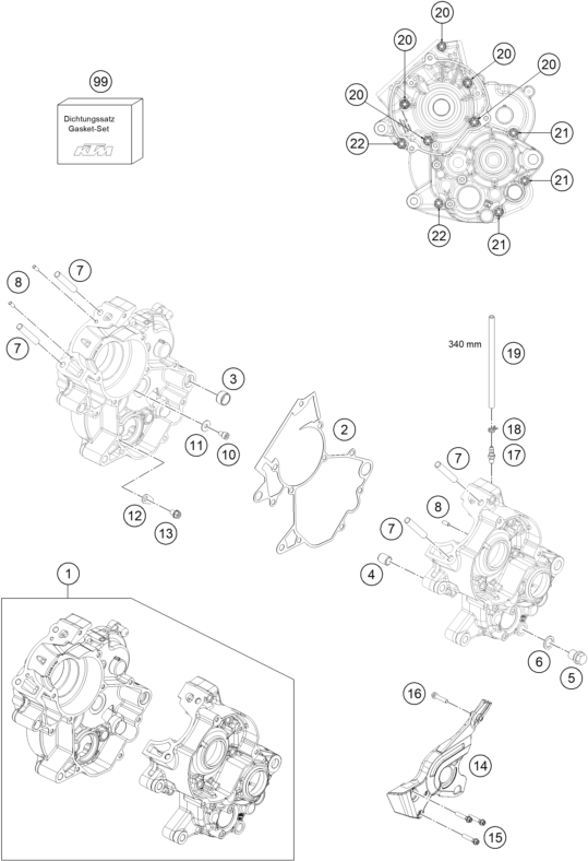 CARTER MOTEUR POUR MC 65 2024