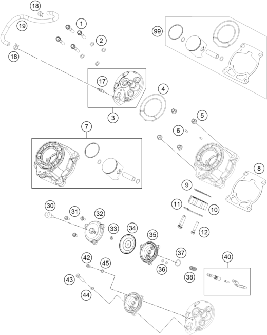 CYLINDRE CULASSE POUR MC 65 2024