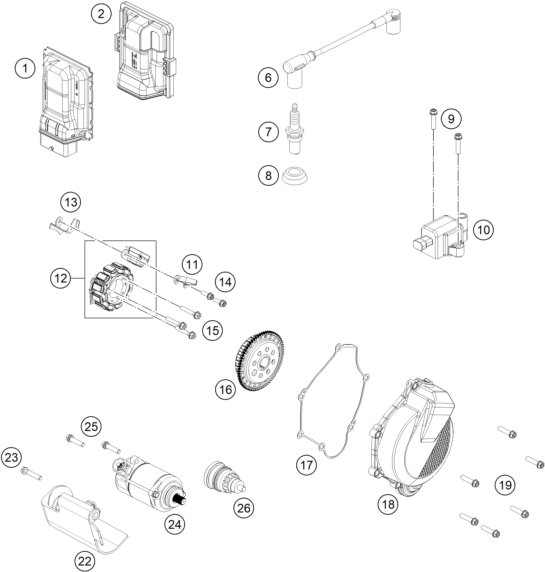 SYSTEME DE ALLUMAGE POUR MC 125 2024