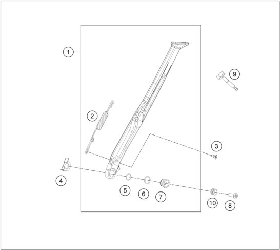 BEQUILLE LATERALE  BEQUILLE CENTRALE POUR EC 125 2025 EU