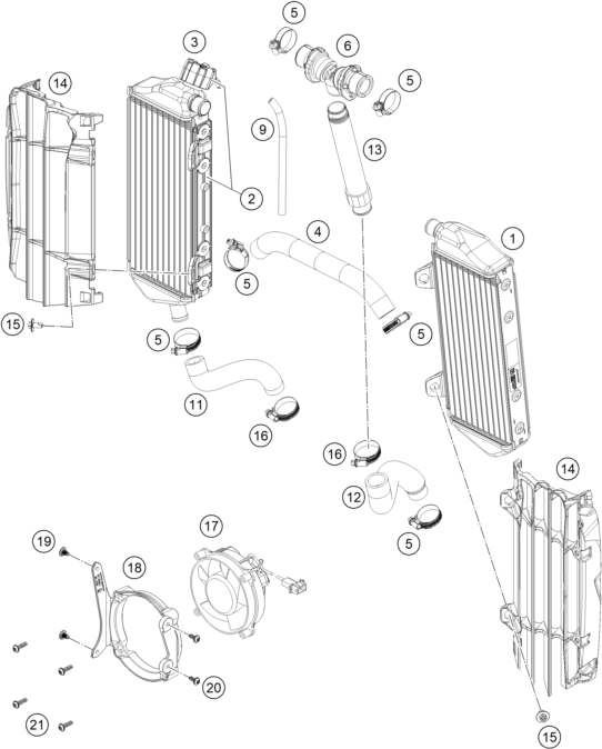 SYSTEME DE REFROIDISSEMENT POUR EC 450F 2024