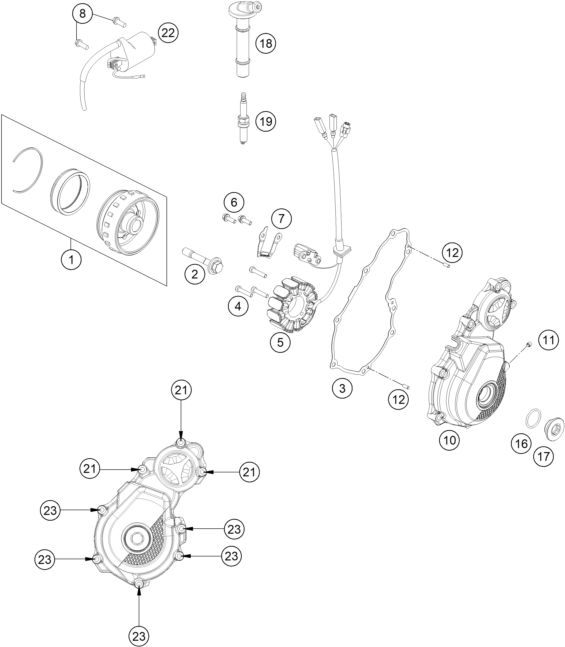 SYSTEME DE ALLUMAGE POUR EC 350F 2025 EU