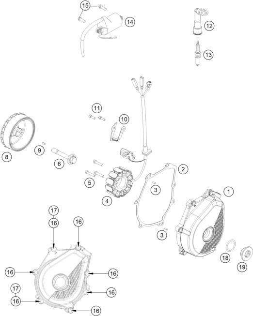 SYSTEME DE ALLUMAGE POUR EC 450F 2024 EU