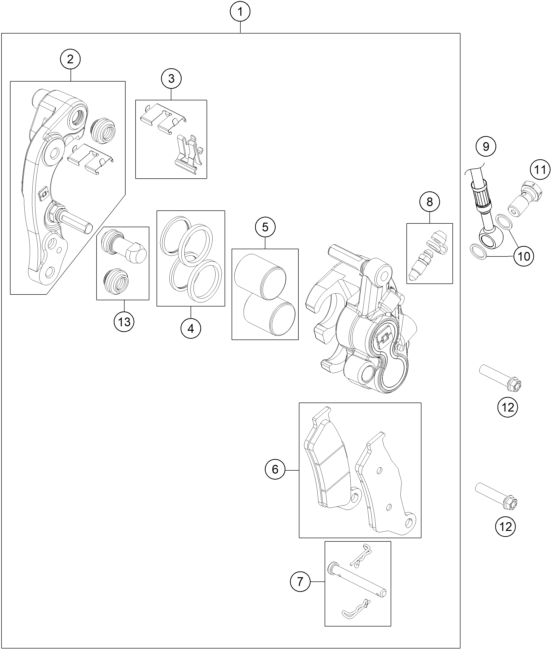 ETRIER DE FREIN AVANT POUR EC 125 2025 EU