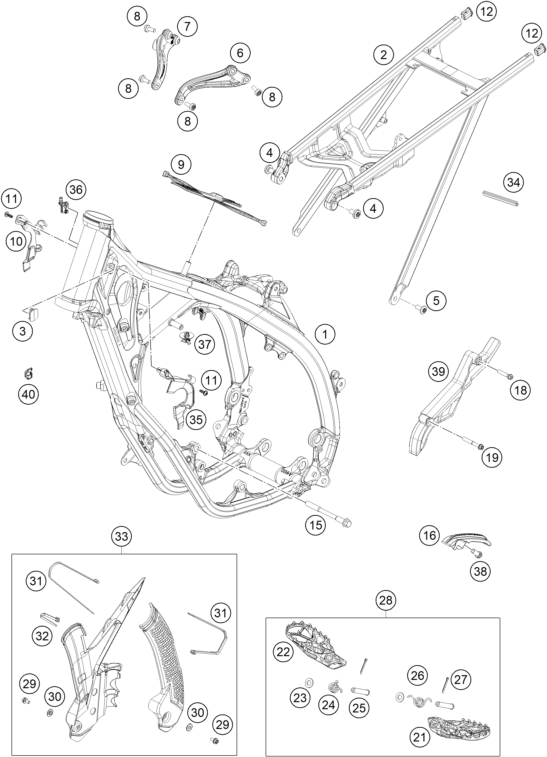 CADRE POUR MC 125 2025