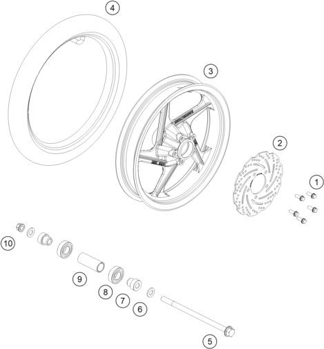 ROUE AVANT POUR MC E 2 2024 EU