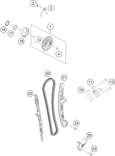 COMMANDE DE DISTRIBUTION POUR RX 450F REPLICA 2025