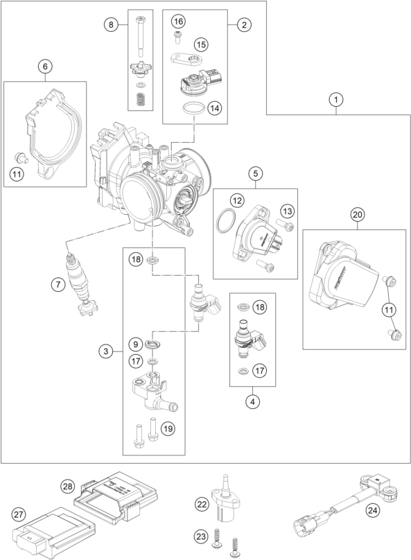 CORPS DU CLAPET DETRANGLEMENT POUR RX 450F REPLICA 2025