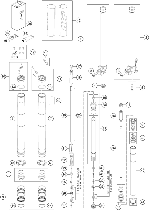 FOURCHE TELESCOPIQUE POUR MC 85 1714 2025