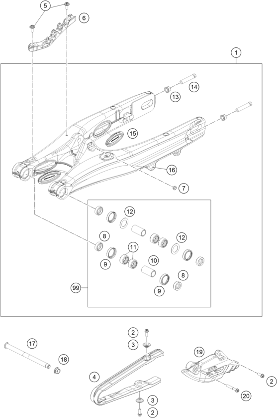 BRAS OSCILLANT POUR MC 85 1714 2025