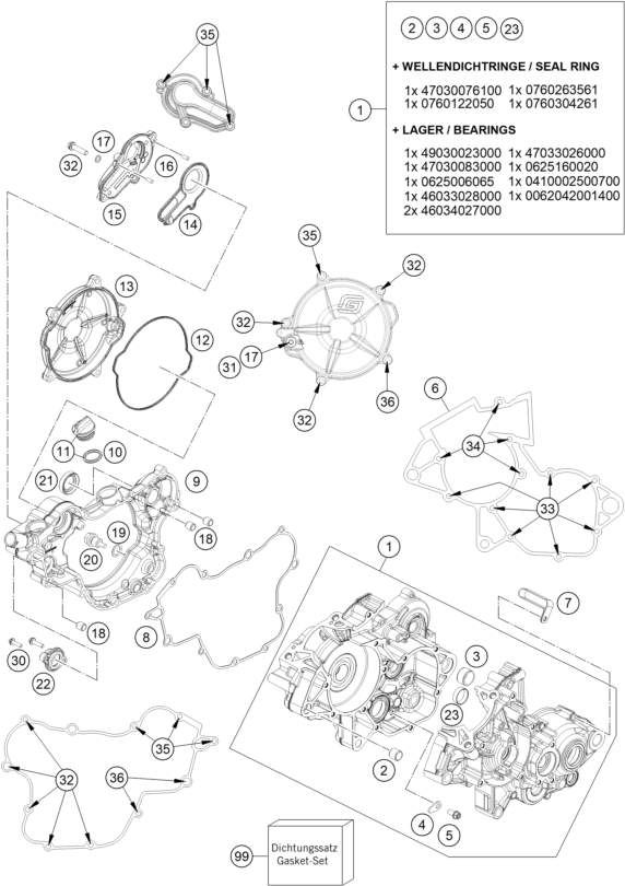 CARTER MOTEUR POUR MC 85 1714 2025