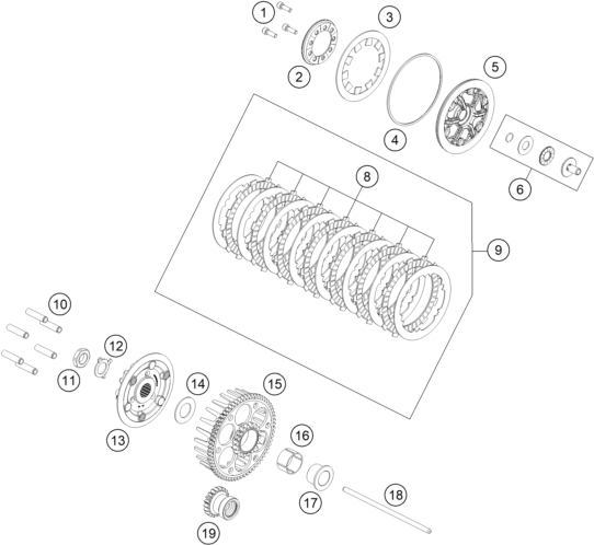 EMBRAYAGE POUR MC 85 1714 2025