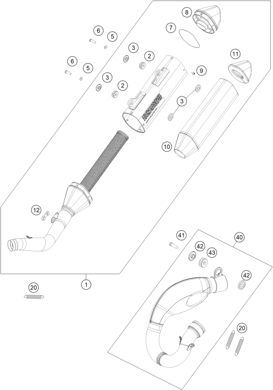 SYSTEME DECHAPPEMENT POUR MC 250F 2025