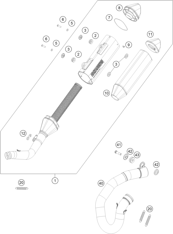 SYSTEME DECHAPPEMENT POUR MC 350F 2025