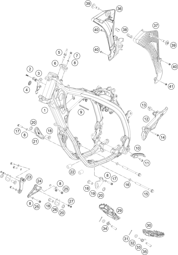 CADRE POUR RX 450F REPLICA 2025