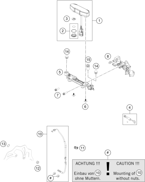 INSTRUMENTS  SYSTEME DE VERROUILLAGE POUR EC 250F 2025 EU